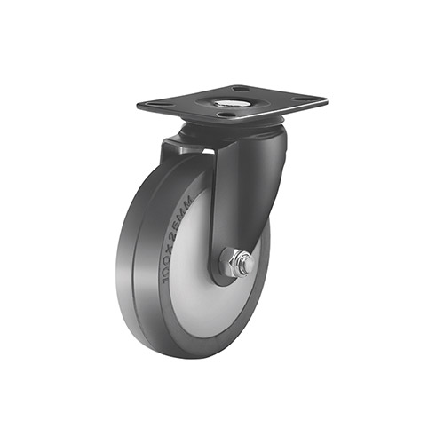 Black coated caster wheel 951-50mm-alto-1